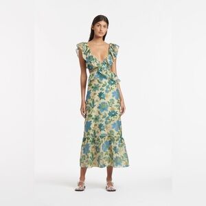 Sir the Label Celia Frill Midi Dress
